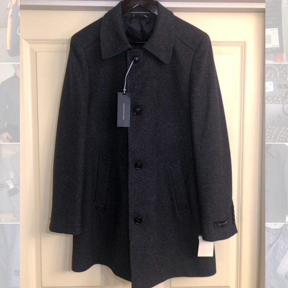 Tommy Hilfiger Wool Trench Coat sz36 - Picture 3 of 8